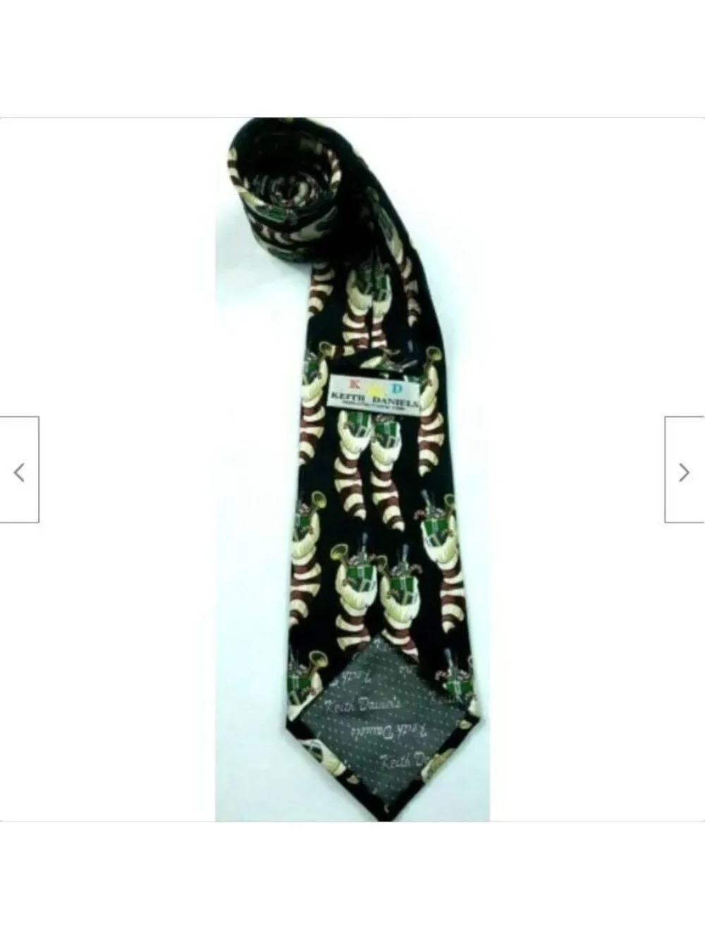 Christmas Candy Cane Toy Soldier Silk Tie
